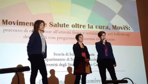 La dottoressa Rita Emili (a destra) e la professoressa Elena Barbieri. Al centro il vicesindaco di Acqualagna Antonella Marchetti