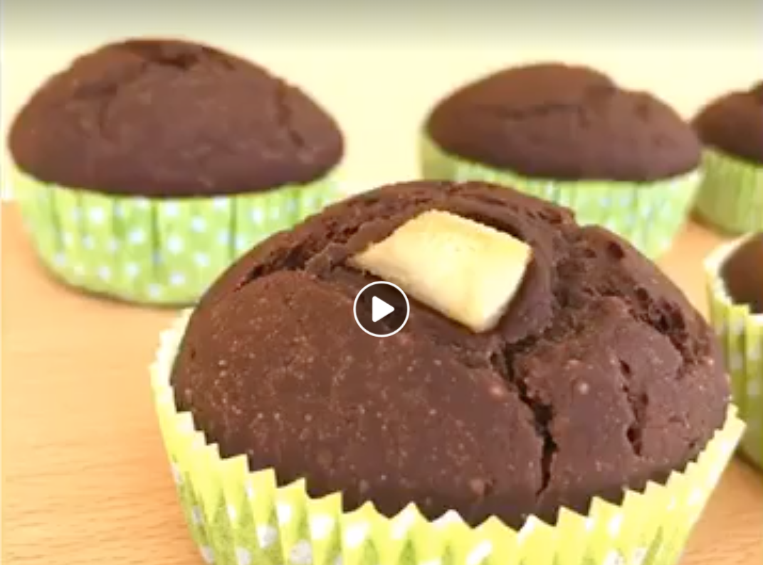 Deliziosi Muffin pere e cacao