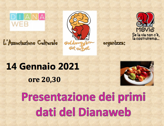 Webinar: Presentazione dei primi dati DIANAWEB