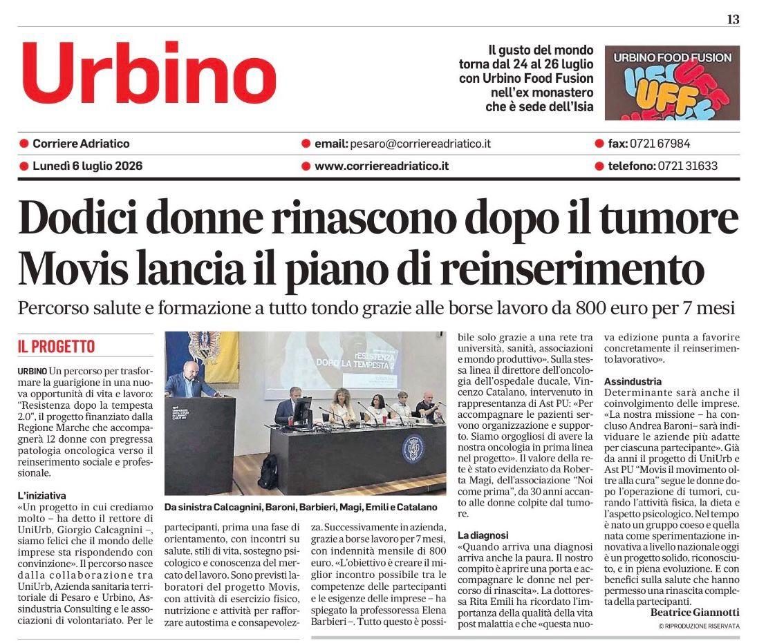 Il Corriere Adriatico racconta “Resistenza dopo la tempesta 2.0”